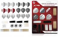 XQMax Darts Accessory Kit.90pieces Contains: 2 Sets of 18g Steel Brass Coated Barrels, - Click Image to Close